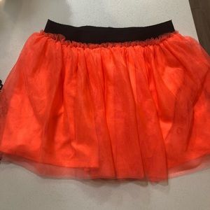 Set of 4 shirts with matching neon orange tutu